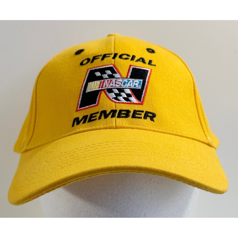 NASCAR Baseball‎ Cap Adult OSFM Yellow Official Member VIP Access Hat